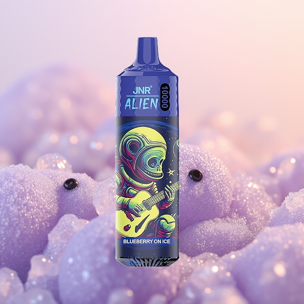 JNR Alien 10000 Blåbær På Is med Hurtig Opladning og Mesh Coil