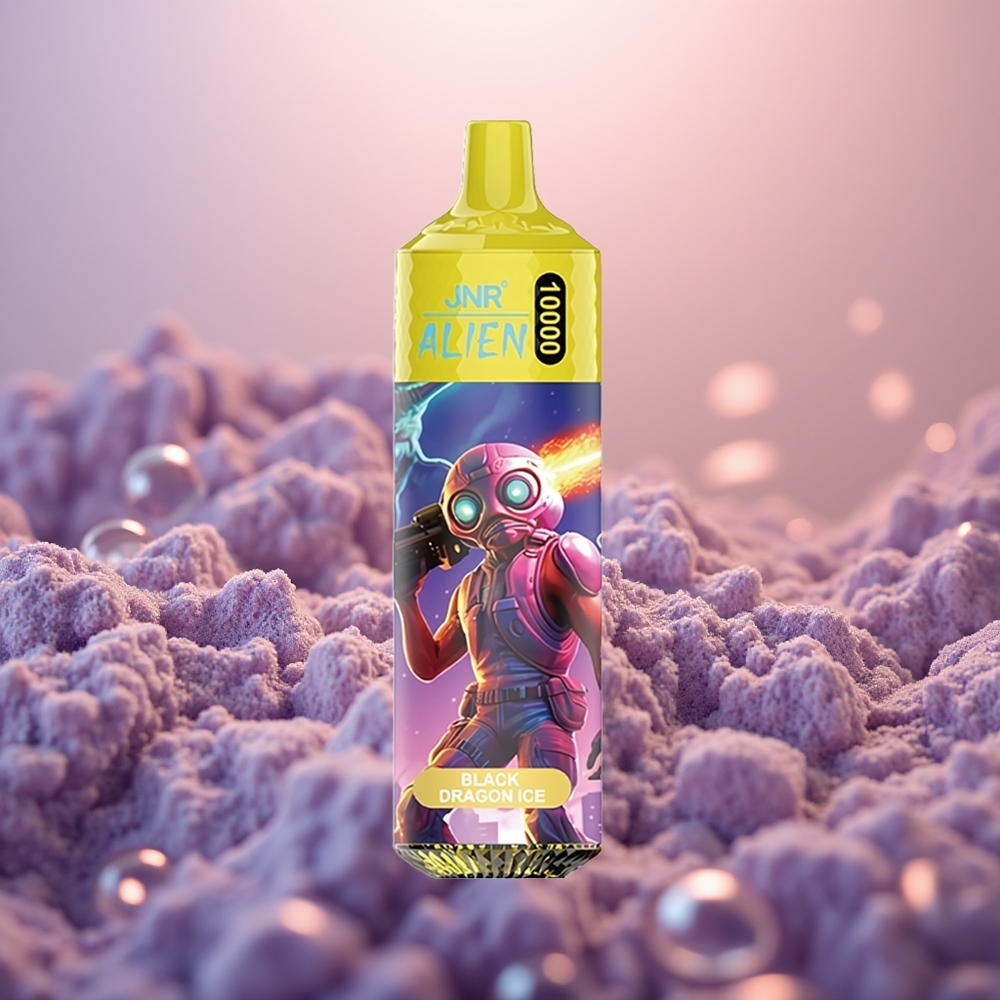 JNR Alien 10000 Sort Drage Is med 850mAh og Type-C Hurtigopladning