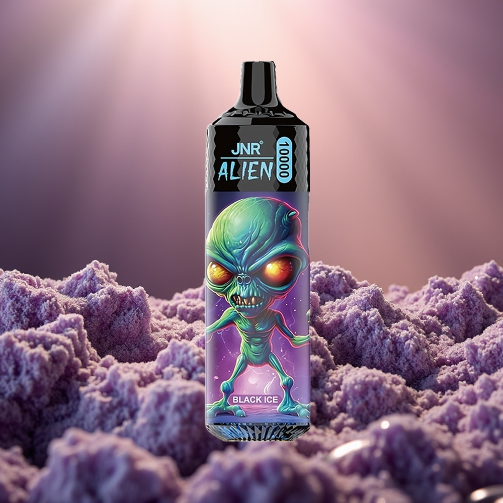 JNR Alien 10000 Sort Is med 850mAh og Mesh Spole