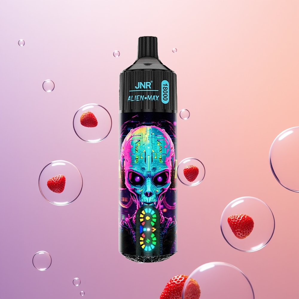 JNR Alien Max 18000 Bubblegum Jordbær Dual Mesh & Type-C