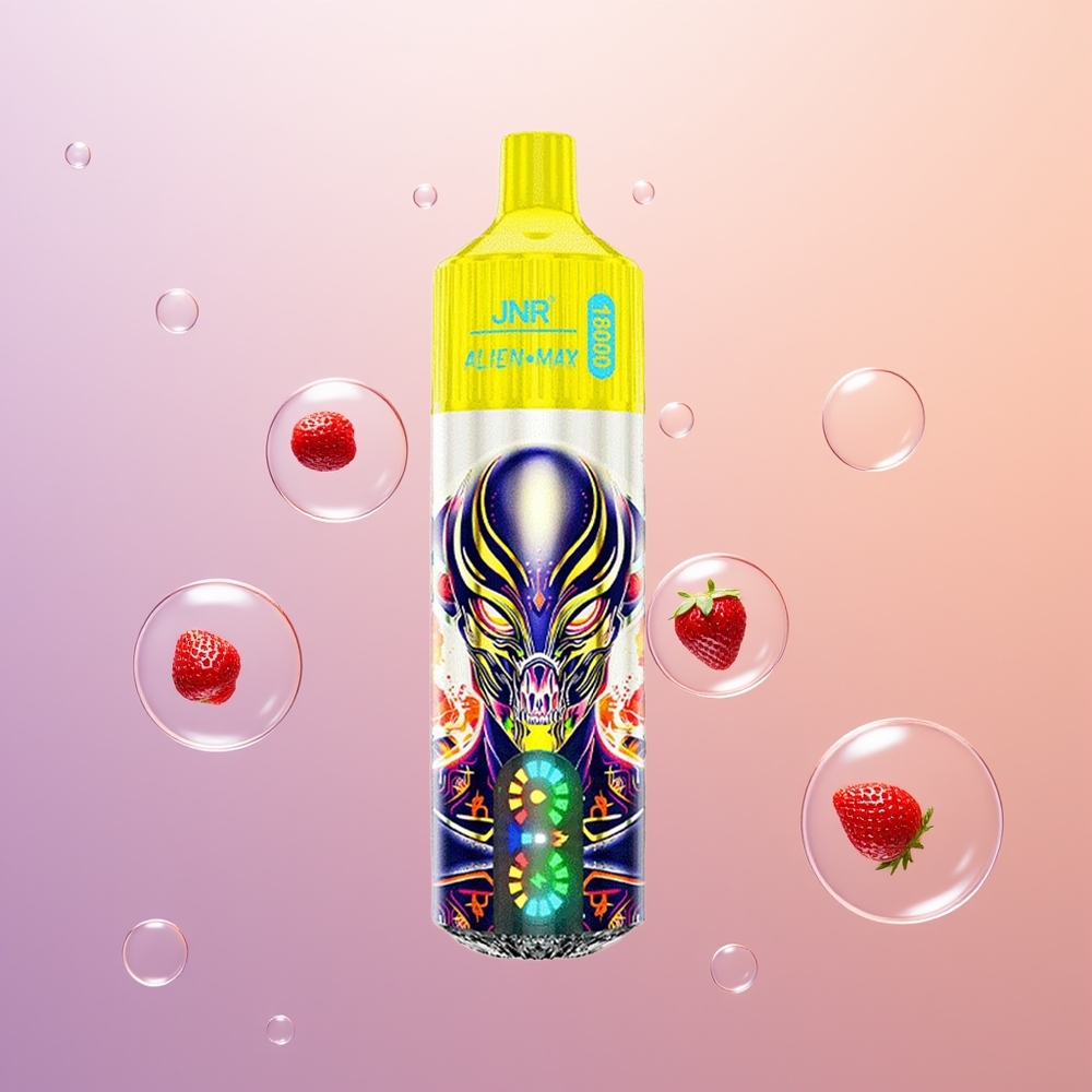 JNR Alien Max 18000 Jordbær Banan Dual Mesh Hurtig Opladning