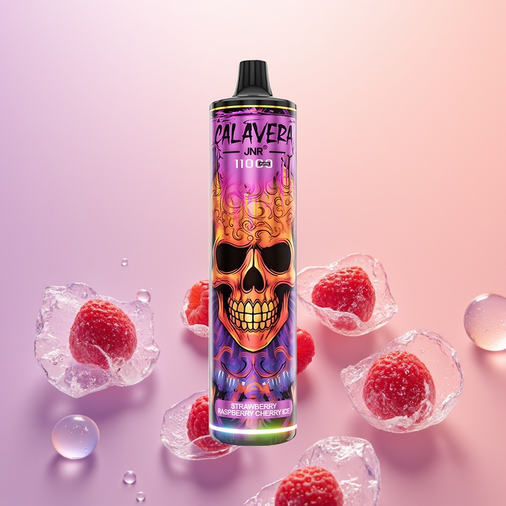 JNR Calavera 11000 Jordbær Hindbær Kirsebær Is med Type-C og 850 mAh