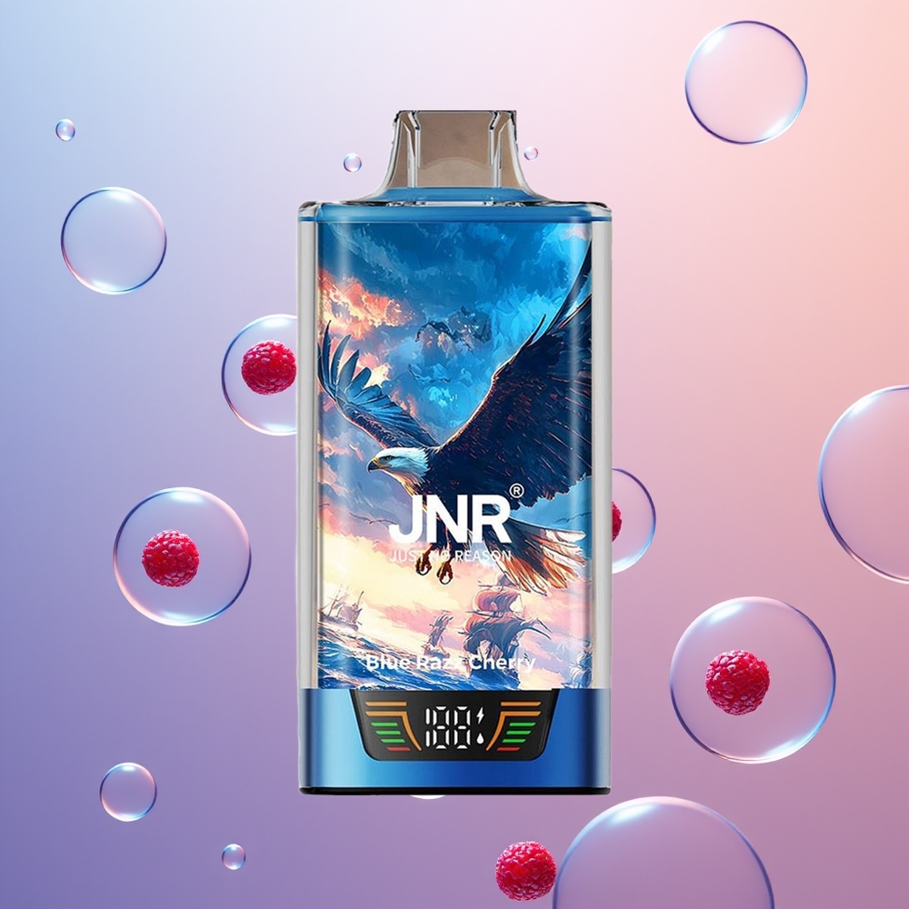 JNR Falcon Pro 28000 Blå Hindbær Kirsebær 30ml Dual Mesh