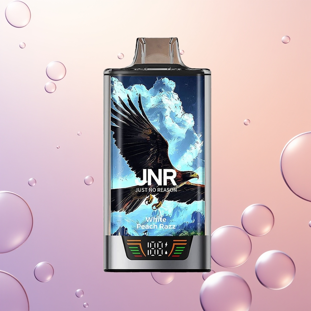 JNR Falcon Pro 28000 Hvid Fersken Razz Dual Mesh 30ml