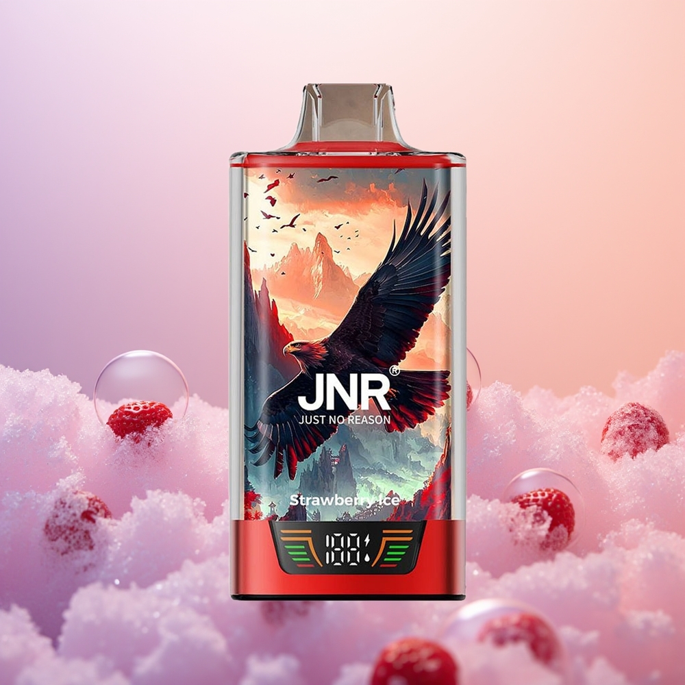 JNR Falcon Pro 28000 Jordbær Is Dual Mesh 30ml Smart Display