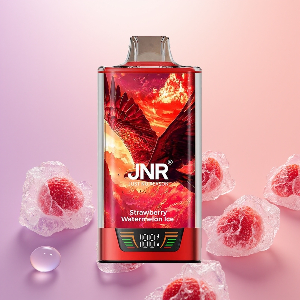 JNR Falcon Pro 28000 Jordbær Vandmelon Is med Smart Display og Dual Mesh Coil