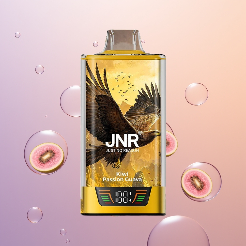 JNR Falcon Pro 28000 Kiwi Passionsfrugt Guava med Smart Skærm og Dual Mesh Spole