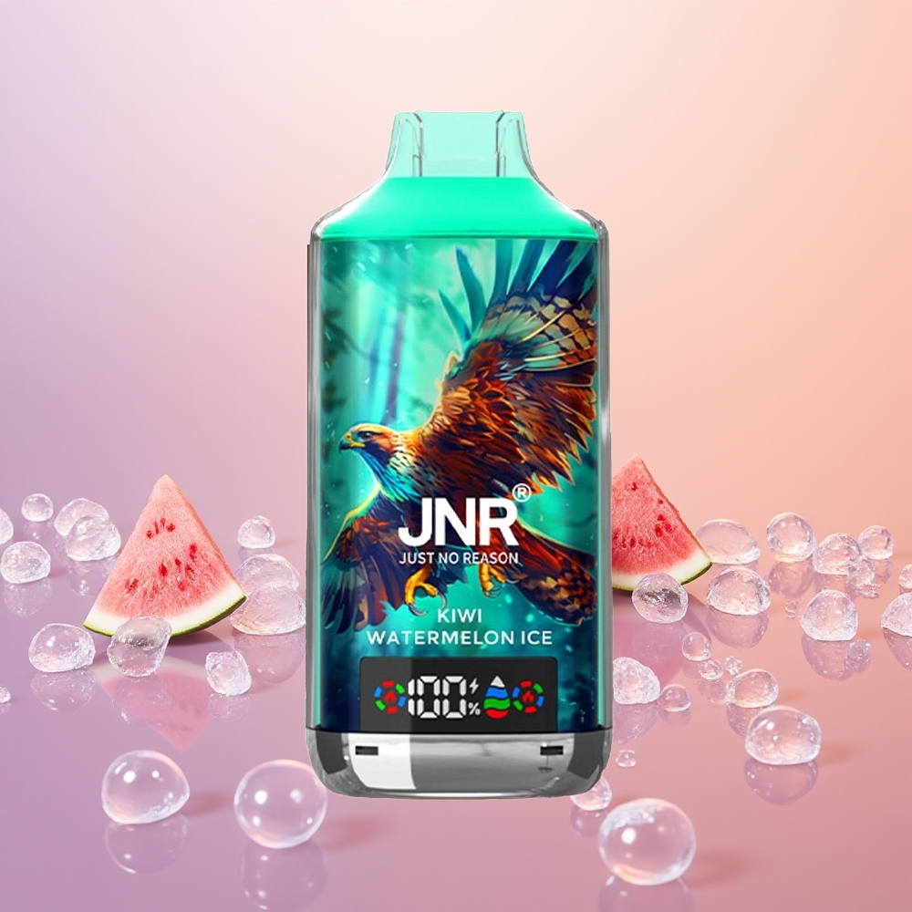 JNR Falcon X 18000 Kiwi Vandmelon Is Dual Mesh Coil Digital Display