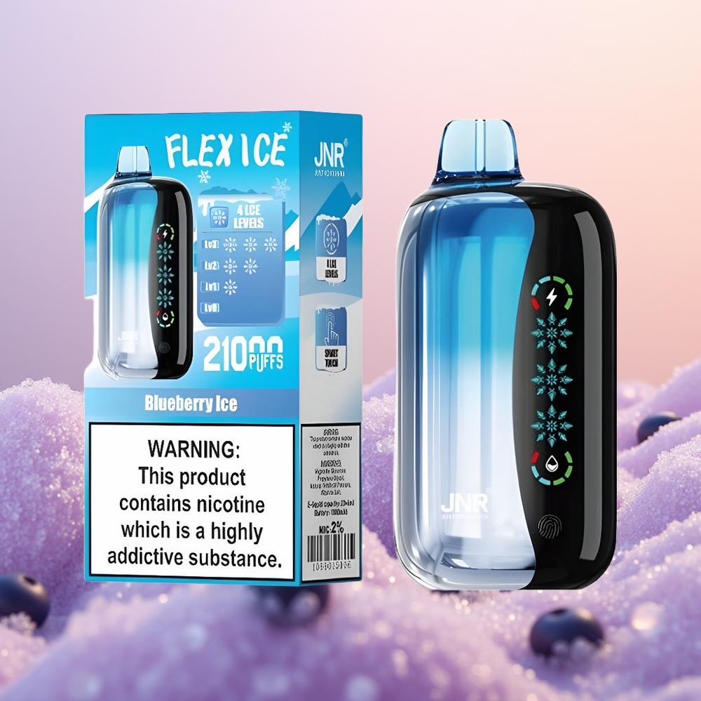 JNR Flex Ice 21000 Blåbær Is Justerbar Luftstrøm 26ml 1000mAh