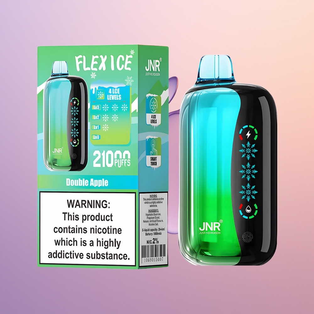 JNR Flex Ice 21000 Dobbelt Æble Is Tilpasning 26ml Dual Mesh