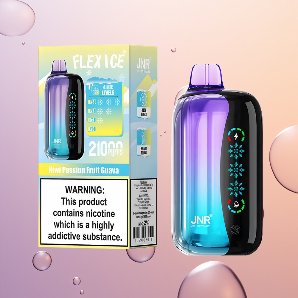 JNR Flex Ice 21000 Kiwi Passionsfrugt Guava Isjusterbar Type-C