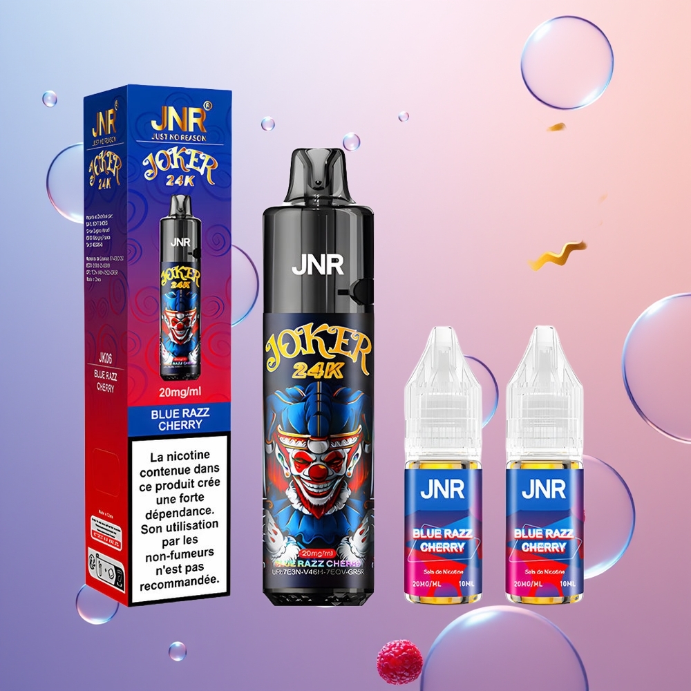 JNR Joker 24K Blå Hindbær Kirsebær 2% 800mAh