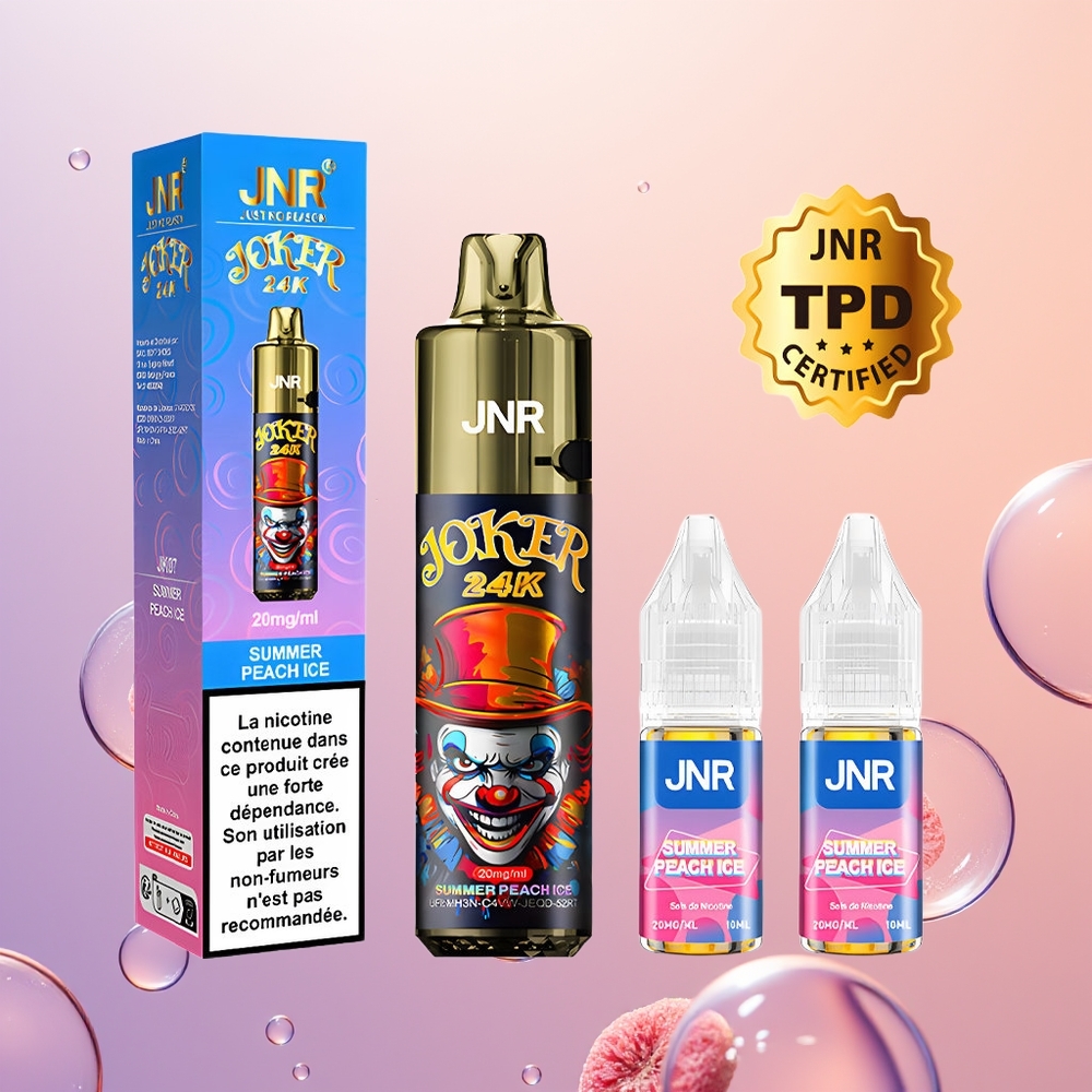 JNR Joker 24K Sommerfersken Is med Synligt E-liquid og Type-C Opladning