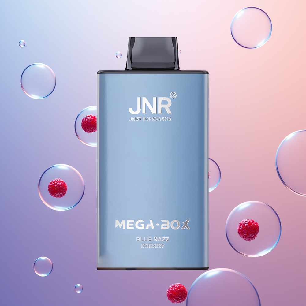 JNR Mega Box 25000 Blå Hindbær Kirsebær Dual Mesh & Type-C Hurtigladning
