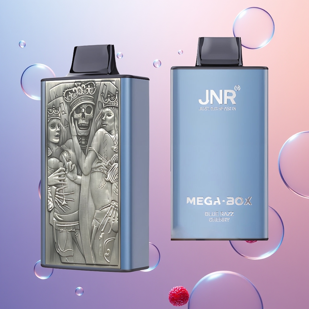 JNR Mega Box 25000 Blå Hindbær Kirsebær Dual Mesh & Type-C Hurtigladning