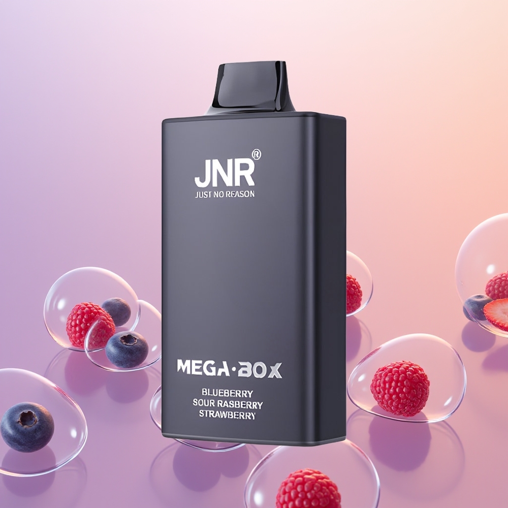 JNR Mega Box 25000 Blåbær Sur Hindbær Jordbær 30ml Type-C
