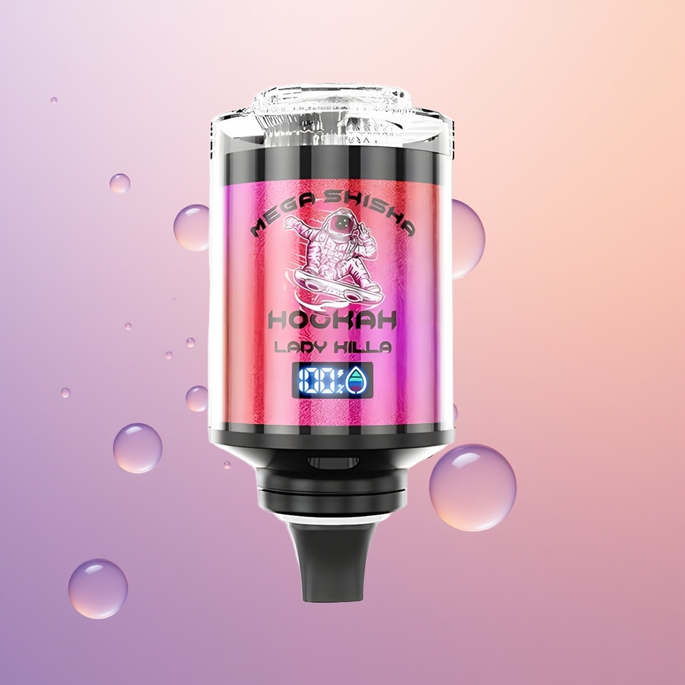 JNR Mega Shisha Hookah 100K Dronningedræber 60ml 2200mAh