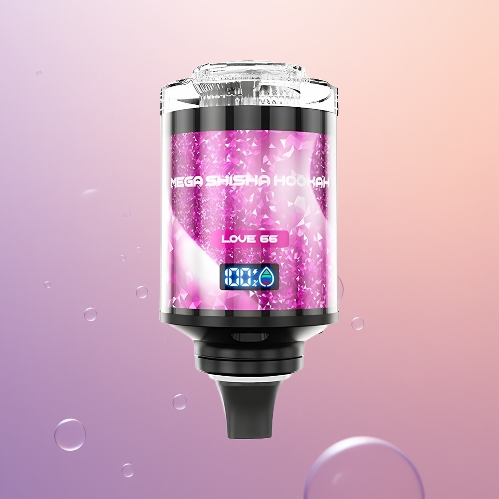 JNR Mega Shisha Hookah 100K Kærlighed 66 2200mAh Justerbar Luftstrøm