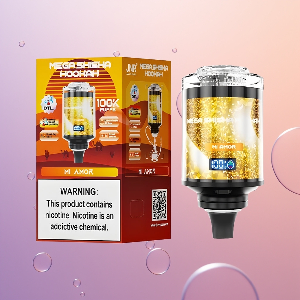 JNR Mega Shisha Hookah 100K Min Kærlighed 60ml 2200mAh
