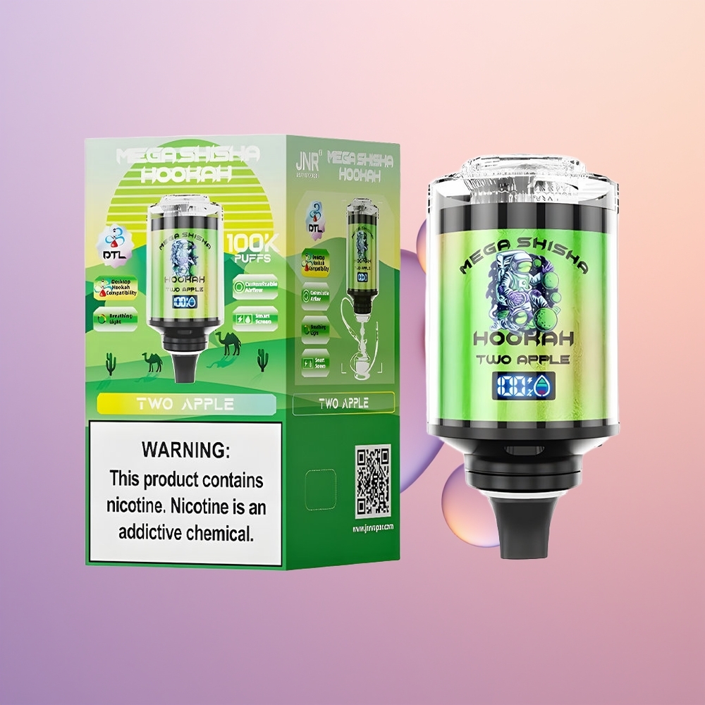 JNR Mega Shisha Hookah 100K To Æbler 60ml 2200mAh