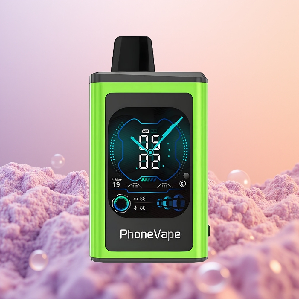 JNR PhoneVape 30000 Sur Æble Is med Turbo og Luftstrøm