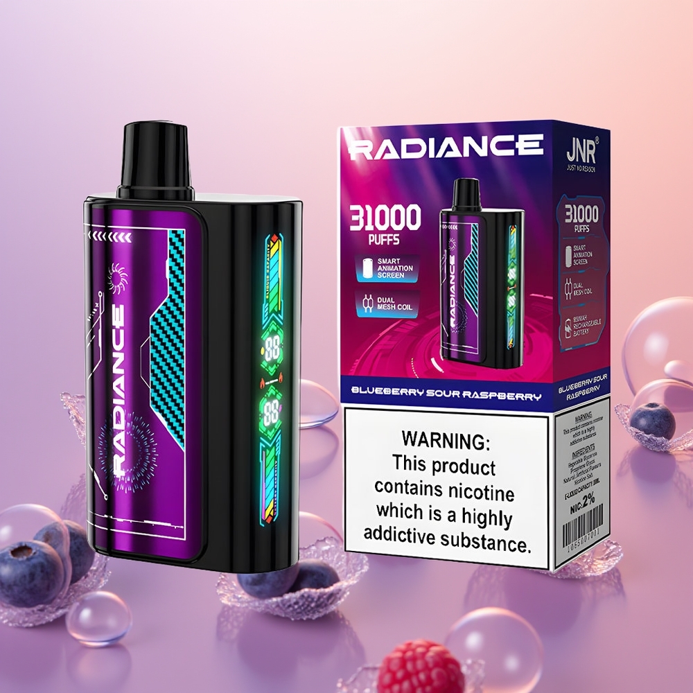 JNR Radiance 31000 Blåbær Sur Hindbær Dual Mesh Type-C