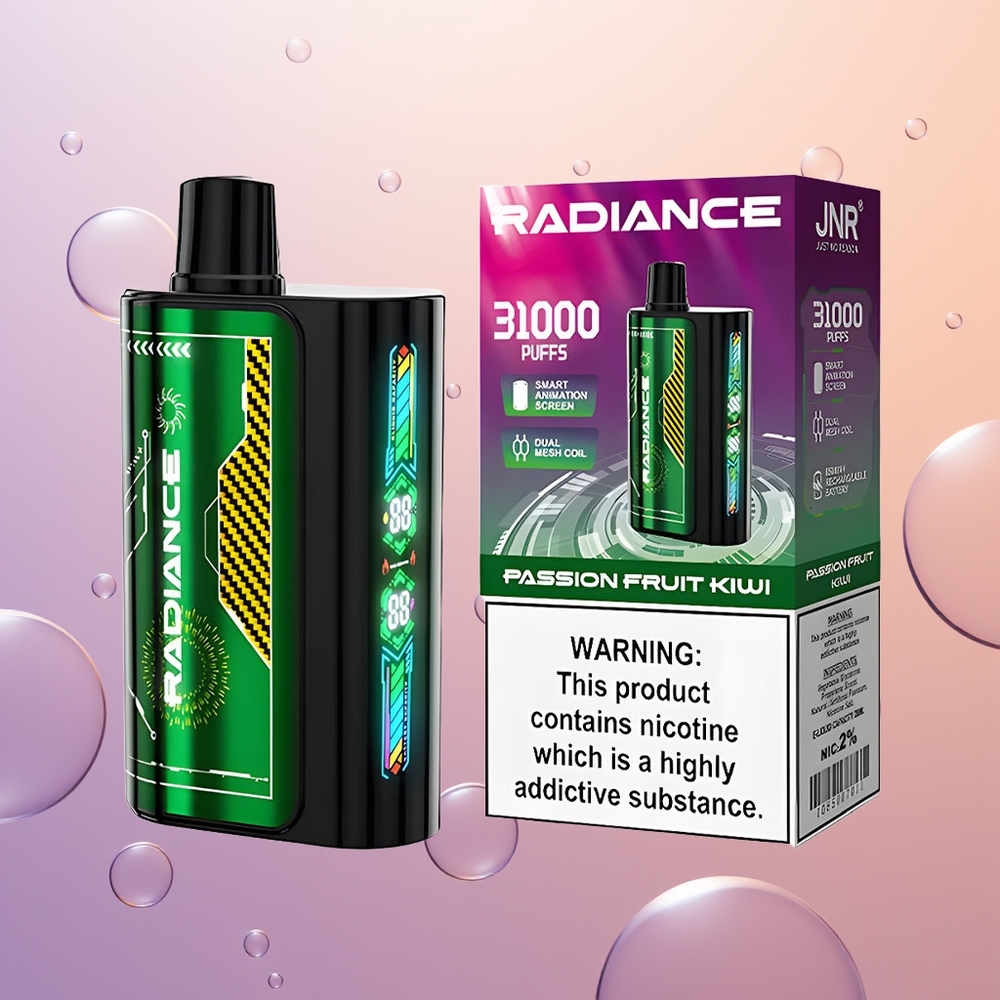 JNR Radiance 31000 Passionsfrugt Kiwi Dual Mesh Coil Type-C