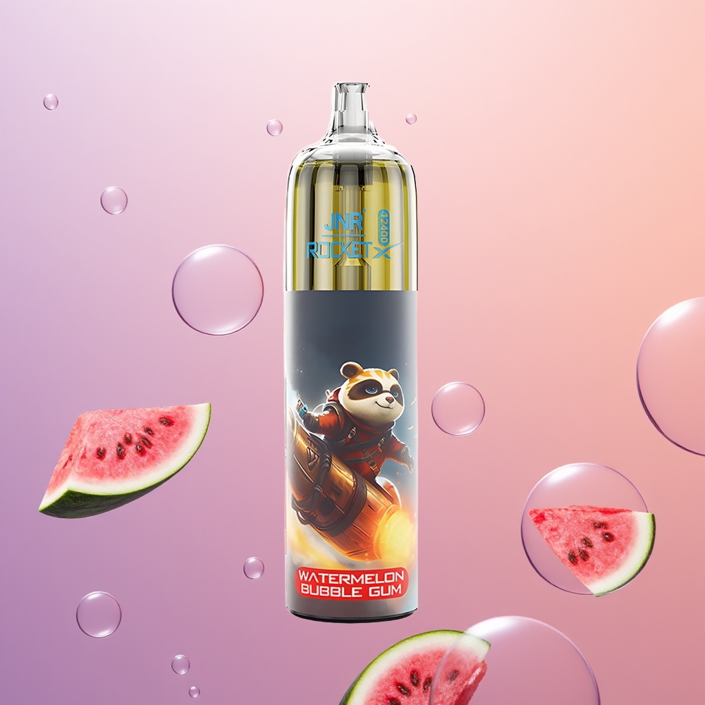 JNR Rocket-X 12400 Vandmelon Bubblemund med Justerbar Luftstrøm og Type-C Hurtigopladning