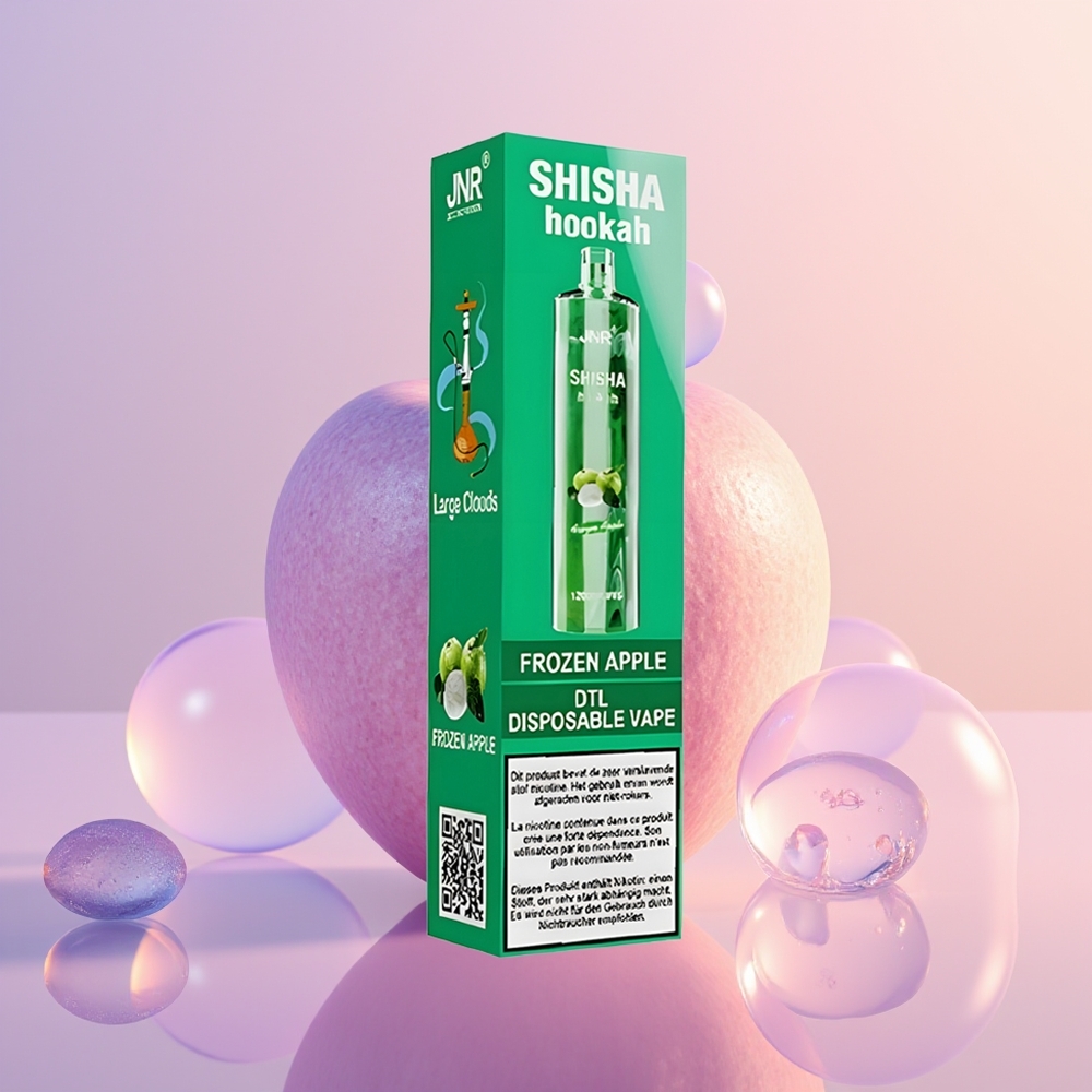 JNR Shisha Hookah 12000 Frosen Æble 750mAh Type-C Hurtigopladning