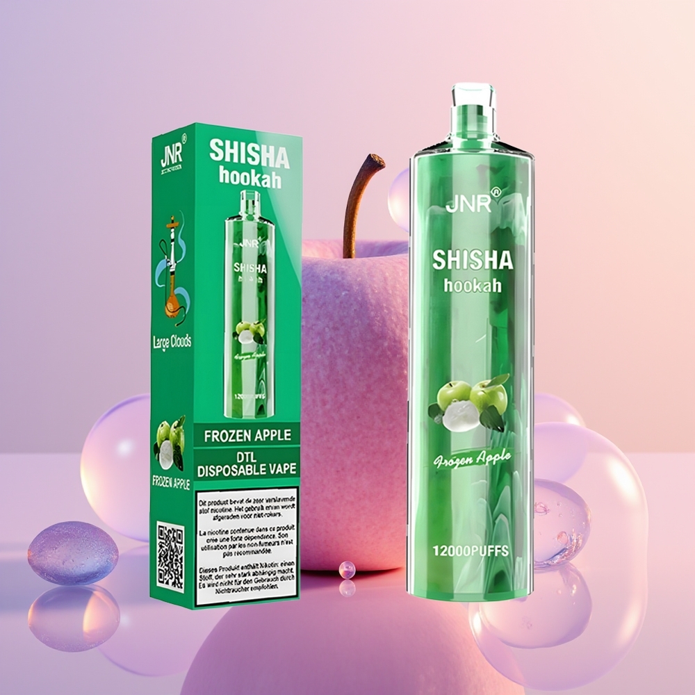 JNR Shisha Hookah 12000 Frosen Æble 750mAh Type-C Hurtigopladning