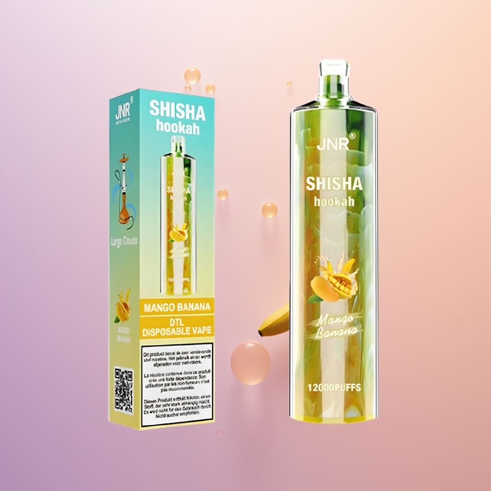 JNR Shisha Hookah 12000 Mango Banan Hurtigladning Mesh Coil