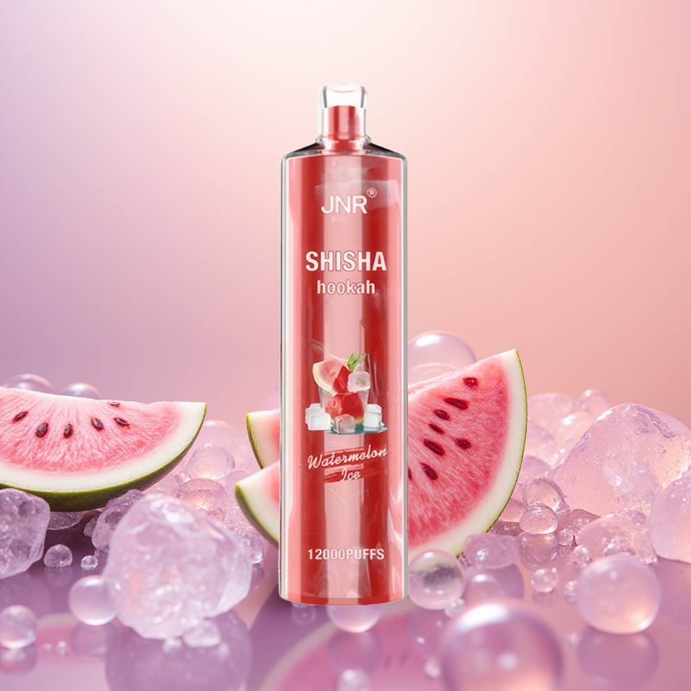 JNR Shisha Hookah 12000 Vandmelon Is med 750mAh og 24ml