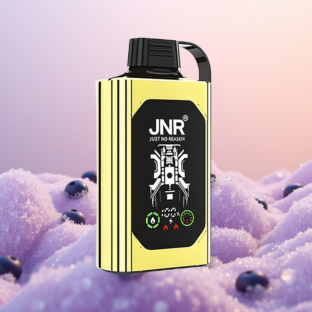 JNR Shisha Hookah Box 20500 Blåbær Is HD Display Dual Mesh Coil