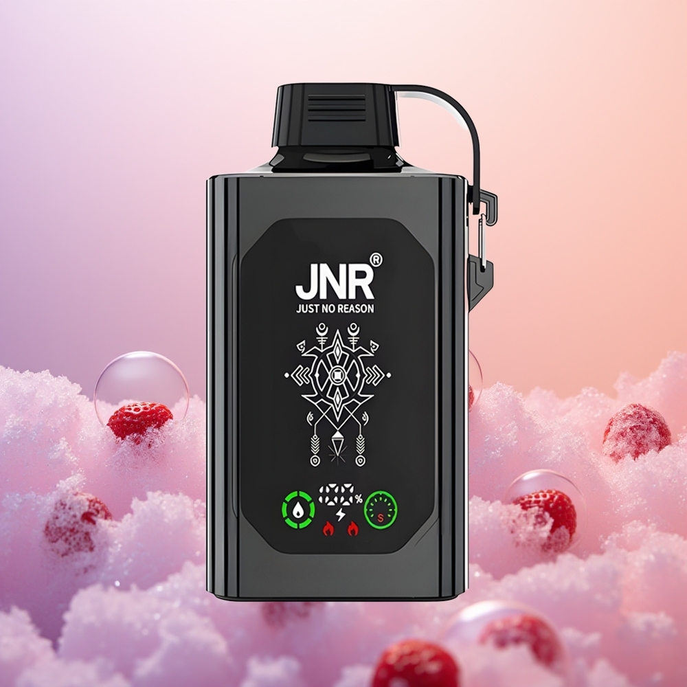 JNR Shisha Hookah Box 20500 Jordbær Is HD Skærm Dual Mesh Coil