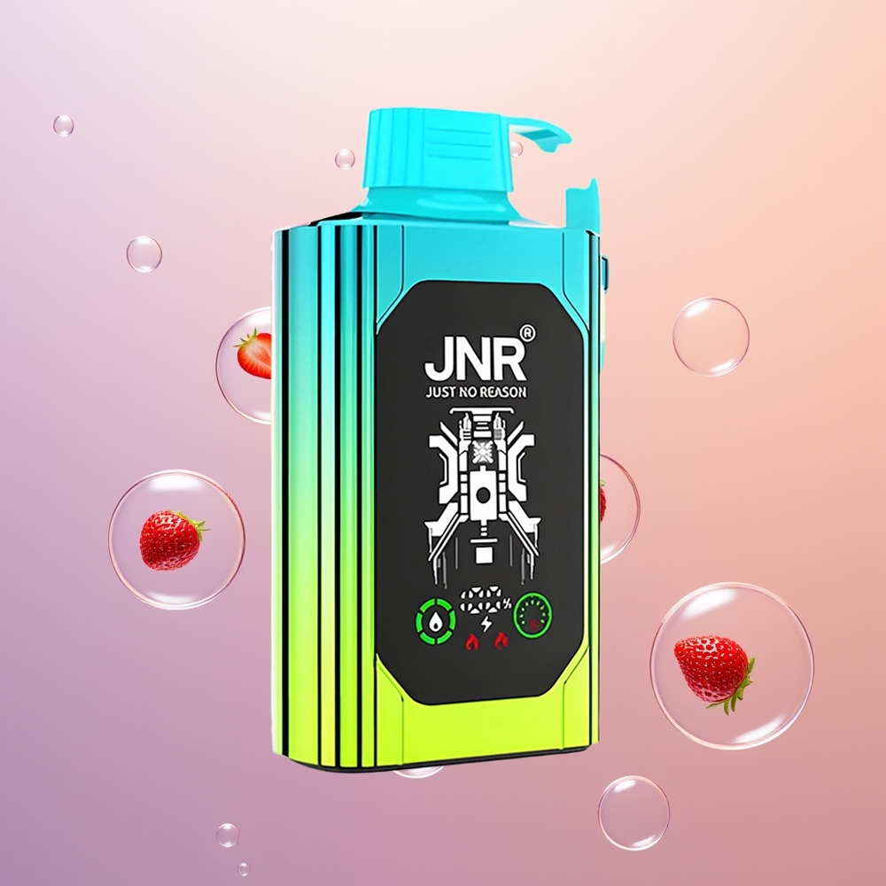 JNR Shisha Hookah Box 20500 Jordbær Kiwi HD Display Type-C Hurtigopladning