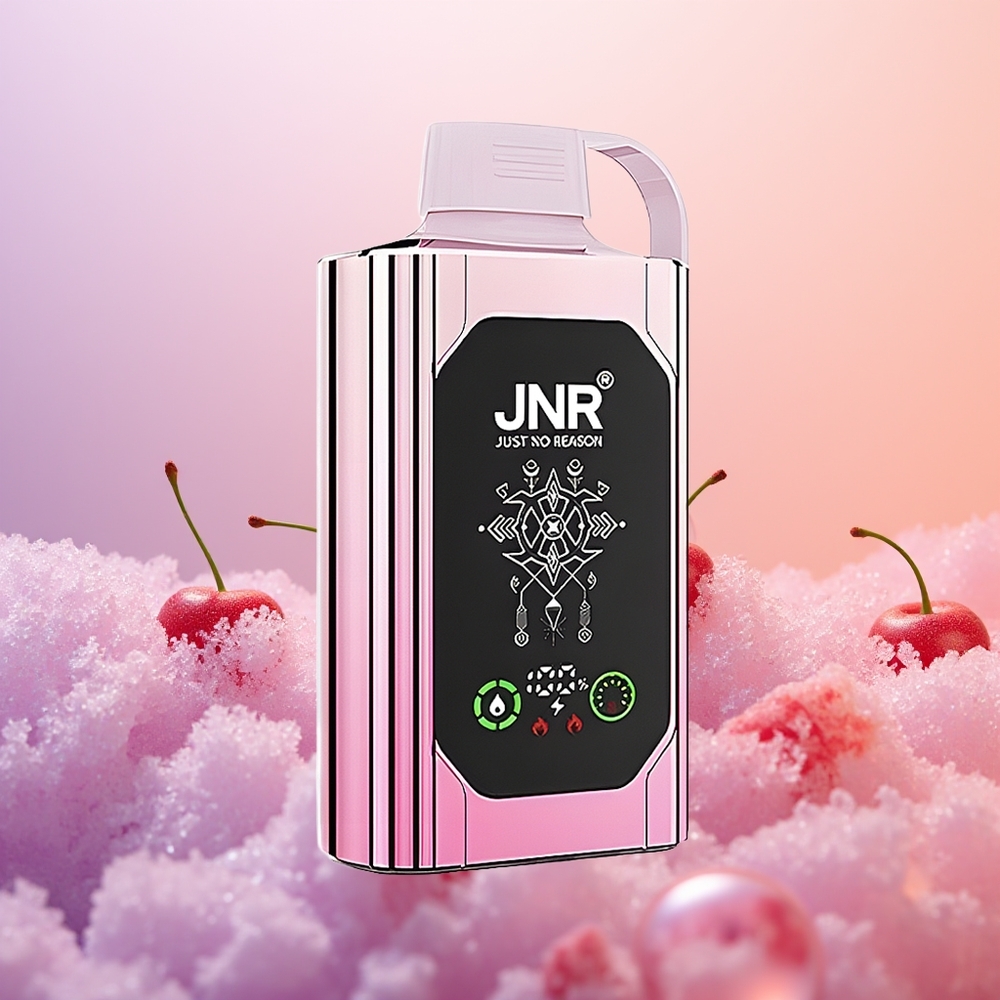 JNR Shisha Hookah Box 20500 Kirsebær Vandmelon Frost med HD-display og 25ml e-væske