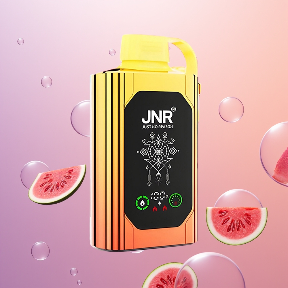 JNR Shisha Hookah Box 20500 Vandmelon Jordbær Bubblegum HD Skærm Dobbelt Mesh Spole