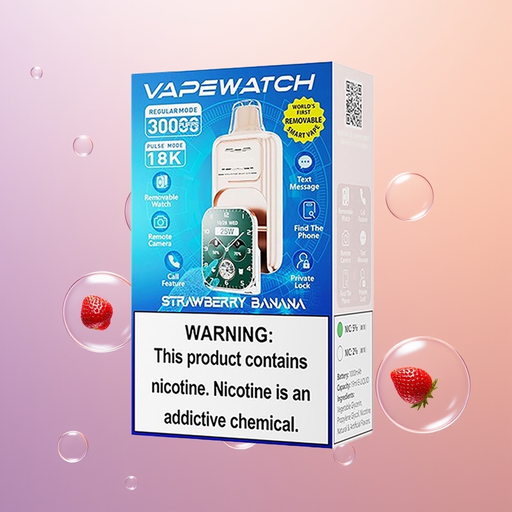 JNR VapeWatch 30000 Jordbær Banan 1000mAh Type-C