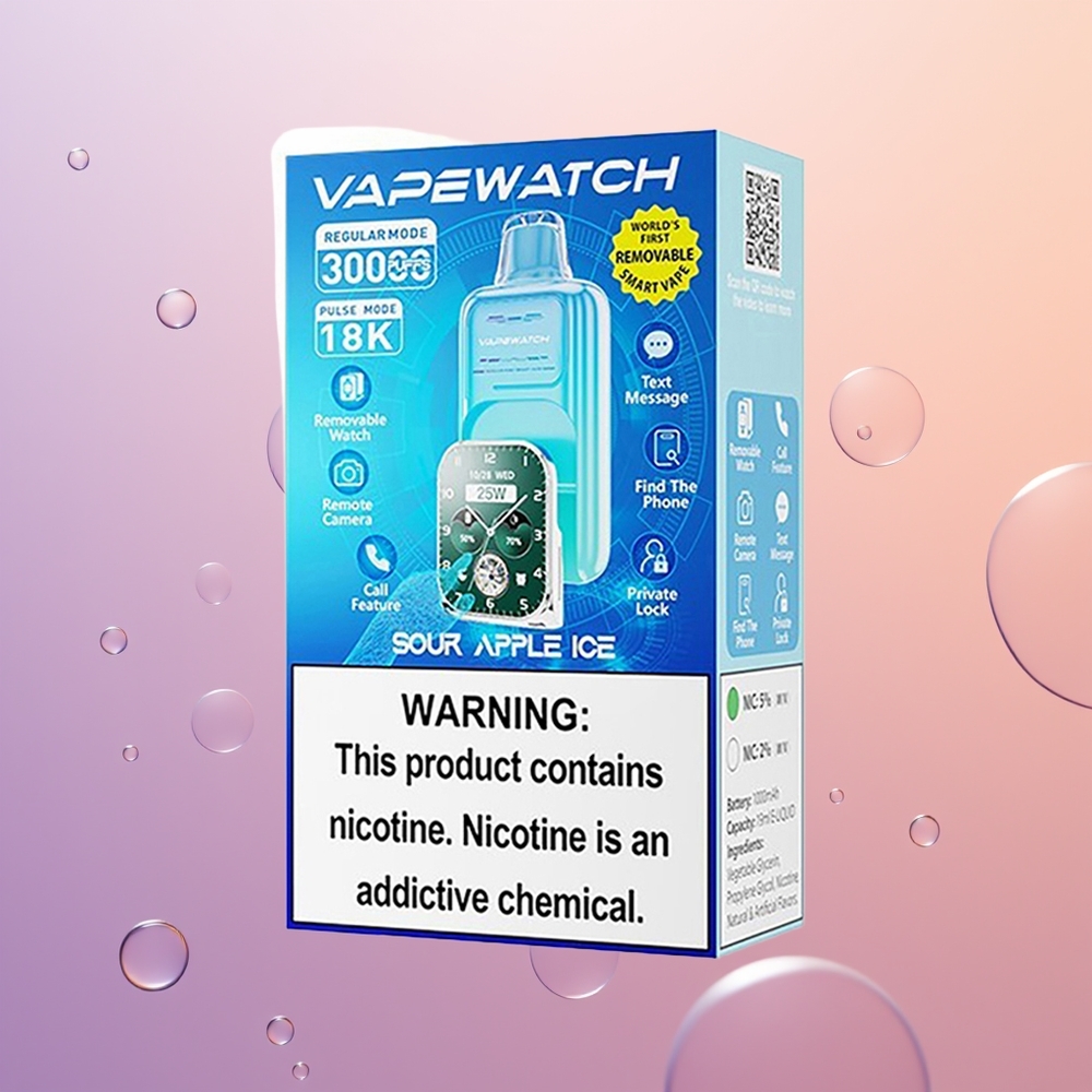 JNR VapeWatch 30000 Suret Æble Is Dual Mesh 1000mAh Type-C