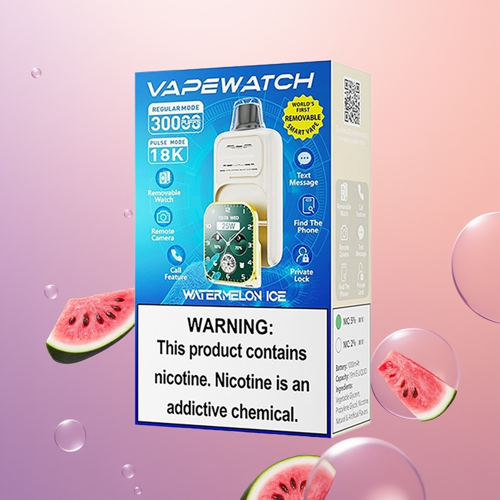 JNR VapeWatch 30000 Vandmelon Is Dual Mesh 1000mAh Type-C