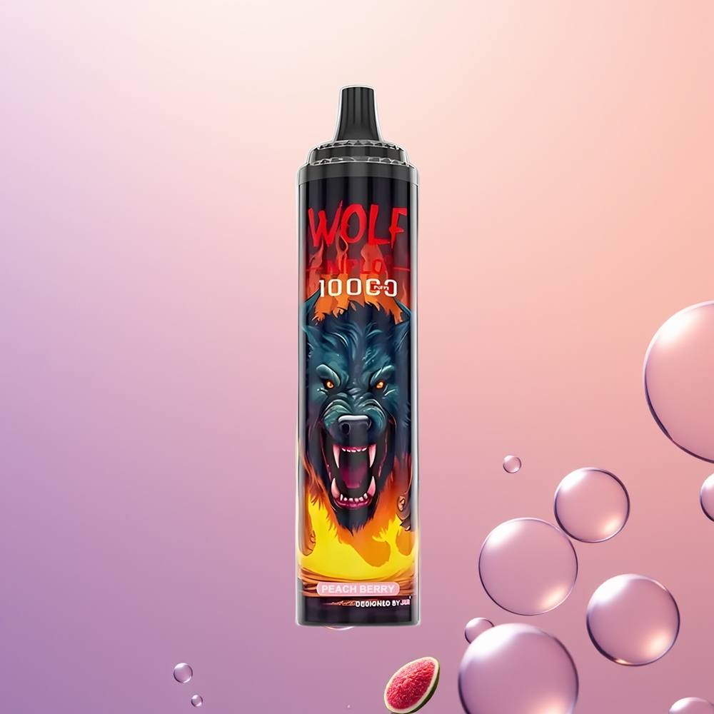 JNR Wolf Niplo 10000 Fersken Bær 1.0 Ohm 20ml