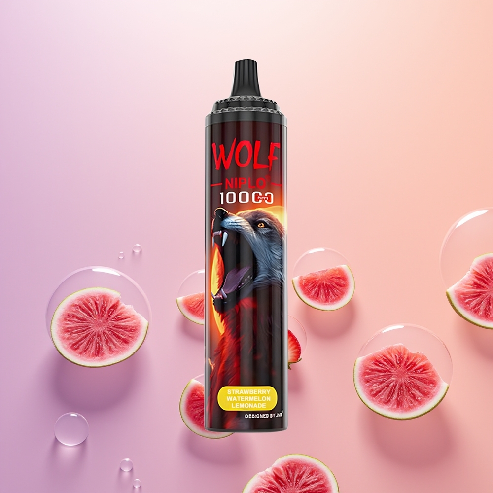 JNR Wolf Niplo 10000 Jordbær Vandmelon Lemonade 1.0 Ohm Type-C