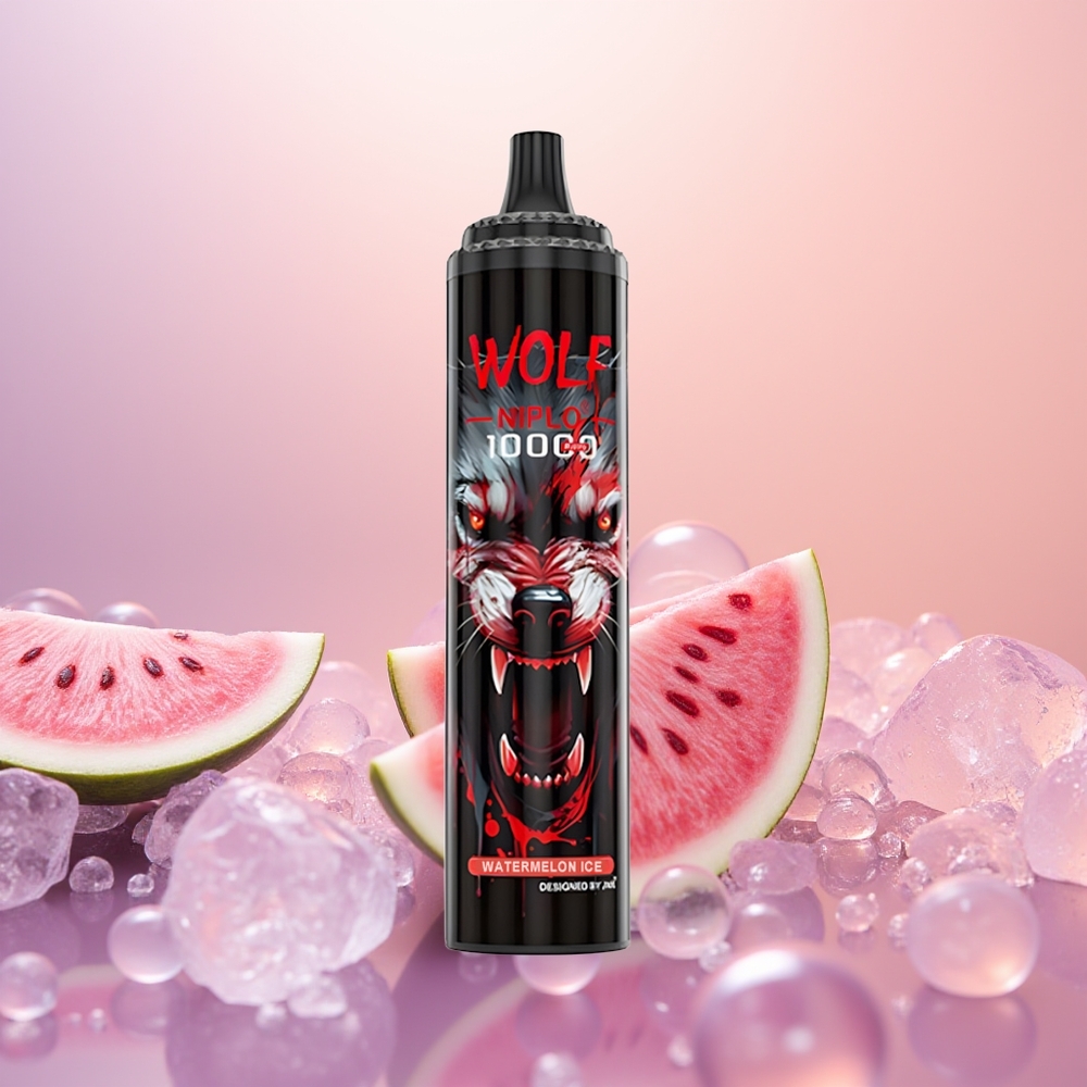 JNR Wolf Niplo 10000 Vandmelon Is med 1.0 Ohm Mesh Coil og Type-C Hurtigopladning