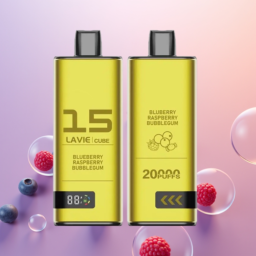 Lavie Cube 20000 Blåbær Hindbær Bubblegum 28ML Type C