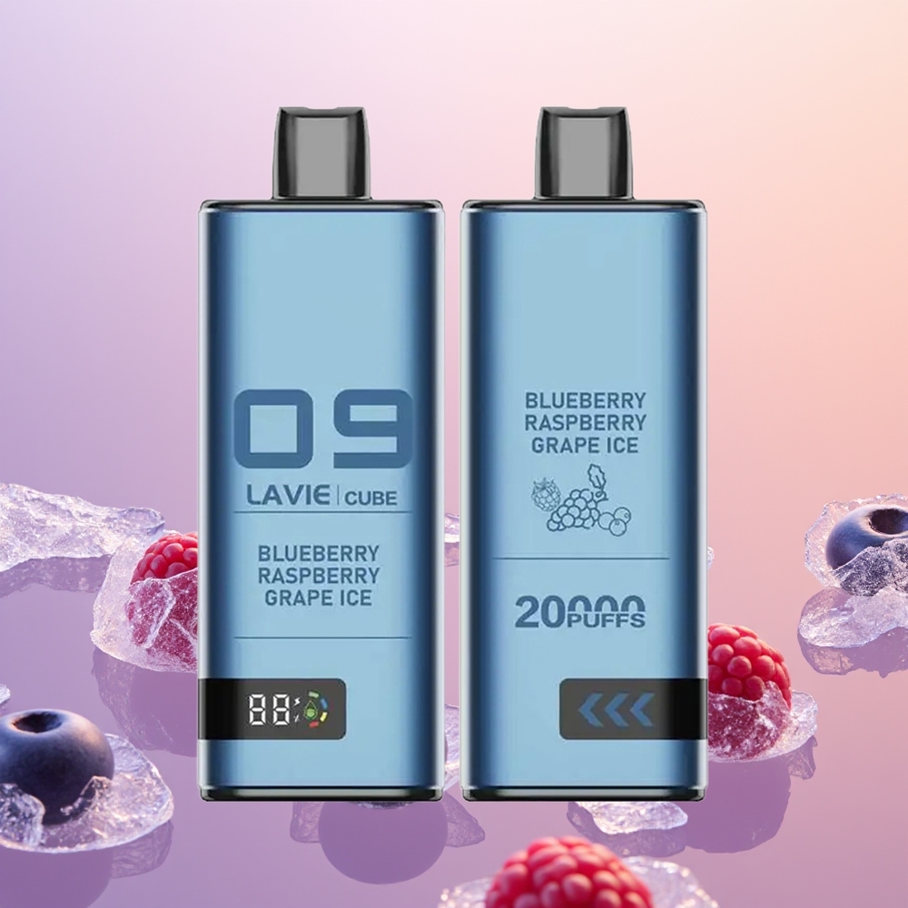Lavie Cube 20000 Blåbær Hindbær Drue Is 28ML Type C