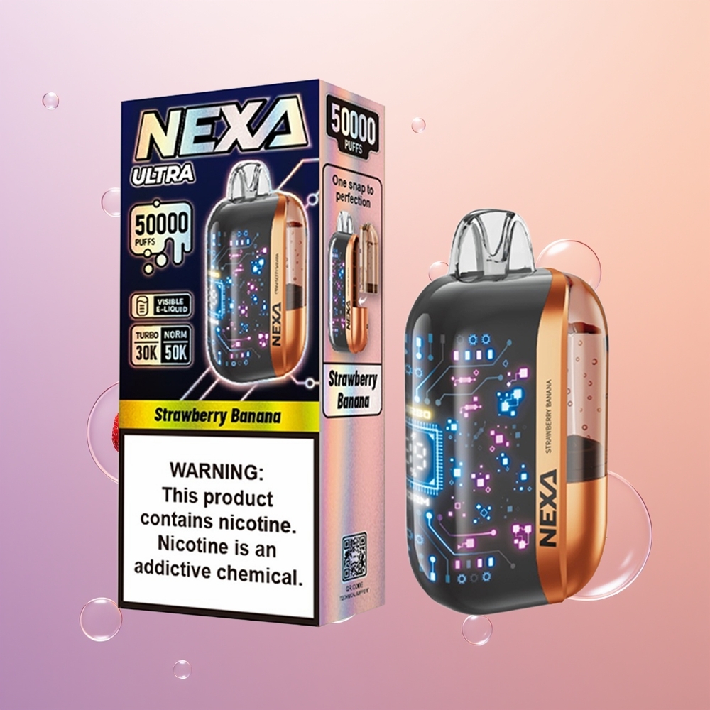 NEXA Ultra 50000 Jordbær Banan 20ml 0.9ohm