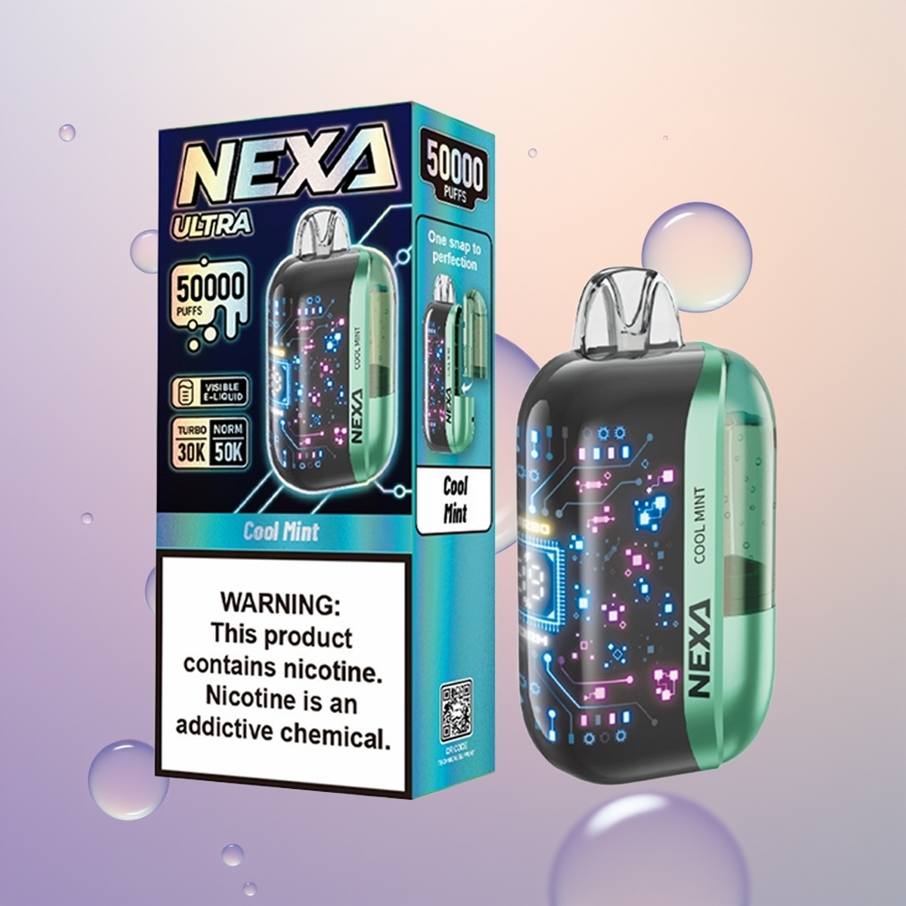 NEXA Ultra 50000 Kølig Mynte 20ml Dual Mesh