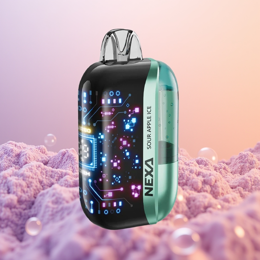 NEXA Ultra 50000 Sur Æble Is med 20ml og 5% Nikotin