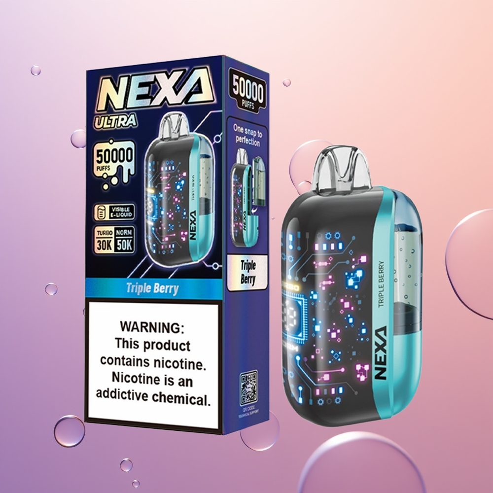 NEXA Ultra 50000 Tredobbelt Bær med 20ml og Type-C Opladning
